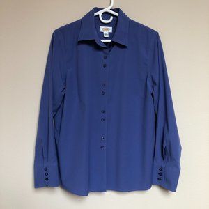 Talbots Dress Shirt, blue, size 12